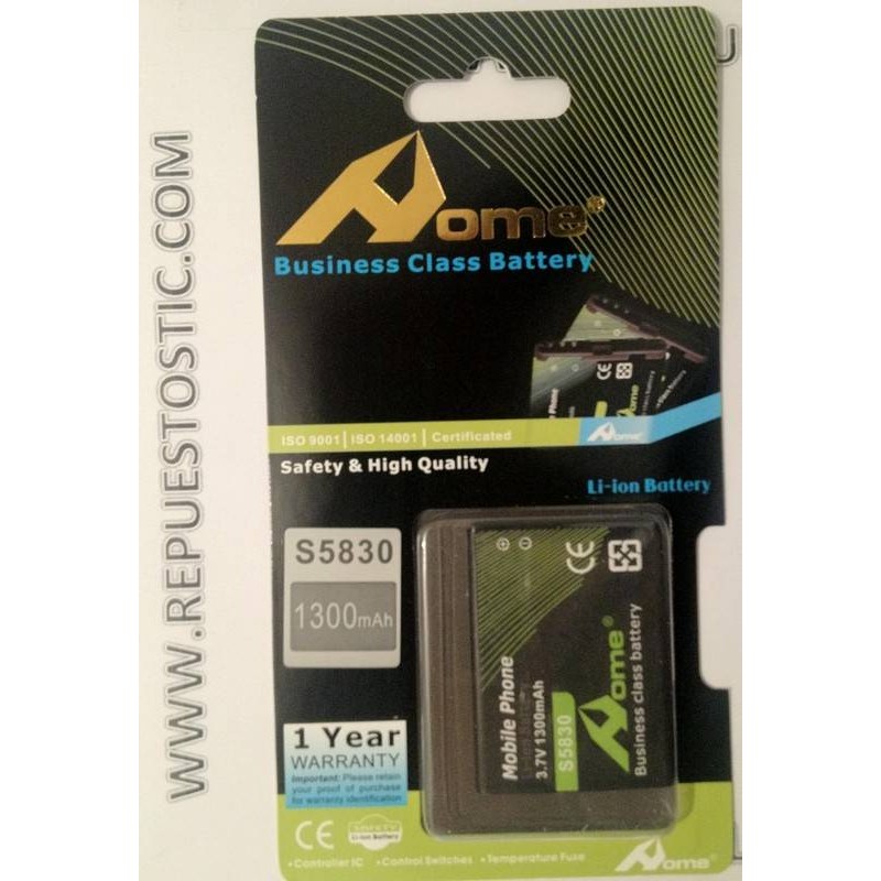 BATERIA PARA SAMSUNG S5660 GALAXY GIO, S5830 GALAXY ACE, S6500 MINI 2
