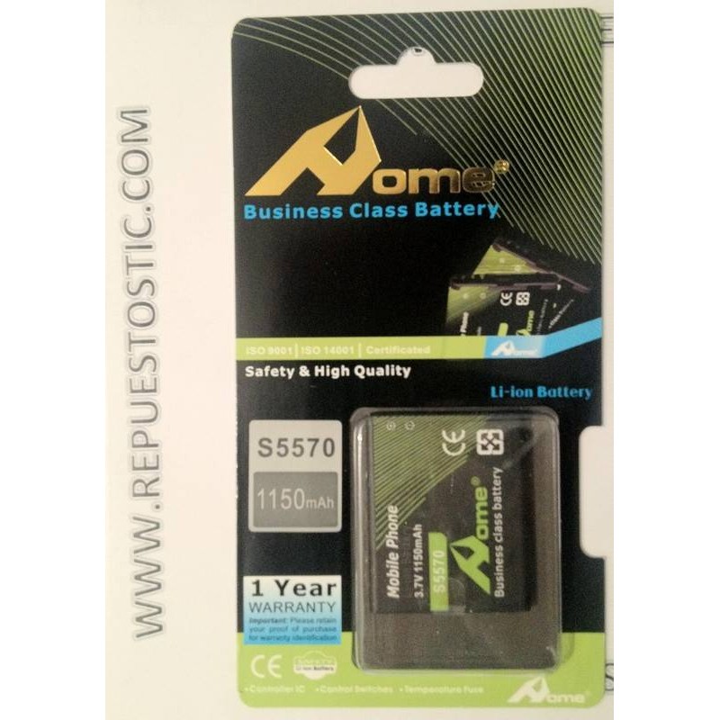 BATERIAS PARA SAMSUNG GALAXY MINI S5570, S5330 WAVE 533, GALAXY 551 I5510, WAVE 525 S5250, WAVE 723 S7230