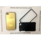 Funda iPhone 4G/S de 2 partes, de metal, cor ouro