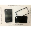 Funda iPhone 4G/S de 2 partes, de metal, cor preto