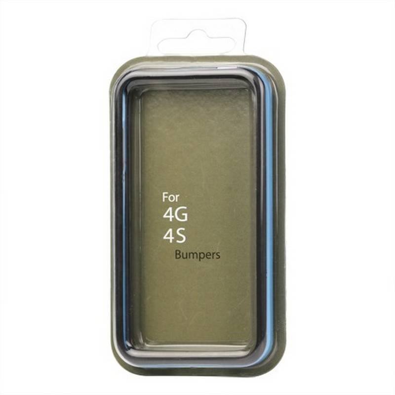 Bumper iPHONE 4/S AZUL con NEGRO