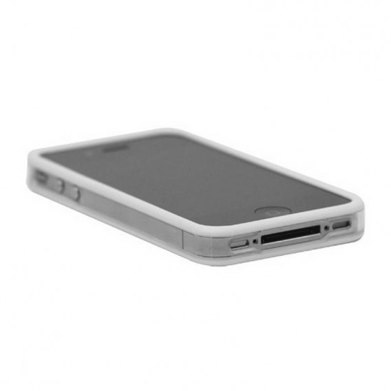 Bumper iPHONE 4/S BLANCO con NEGRO