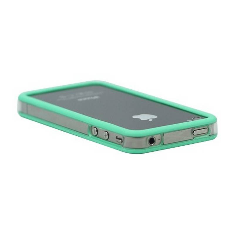 Bumper iPHONE 4/S VERDE con TRANSPARENTE