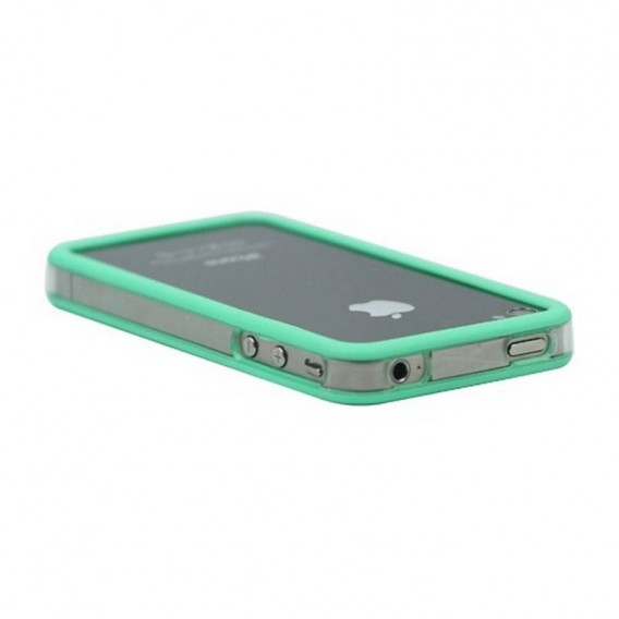 Bumper iPHONE 4/S VERDE con TRANSPARENTE