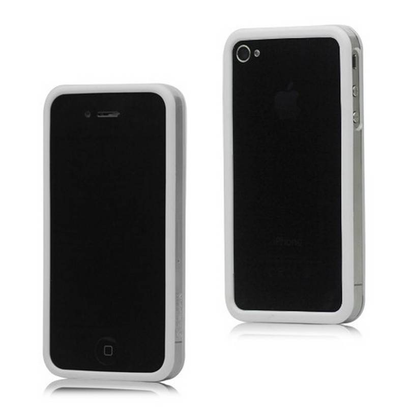 Bumper iPHONE 4/S BLANCO con TRANSPARENTE
