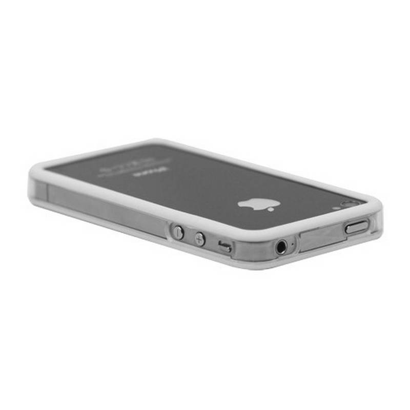 Bumper iphone 4/S branco com transparente