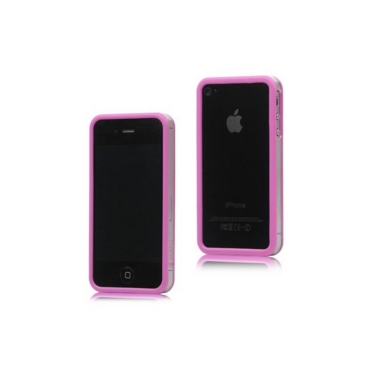 Bumper iPHONE 4/S ROSA con TRANSPARENTE