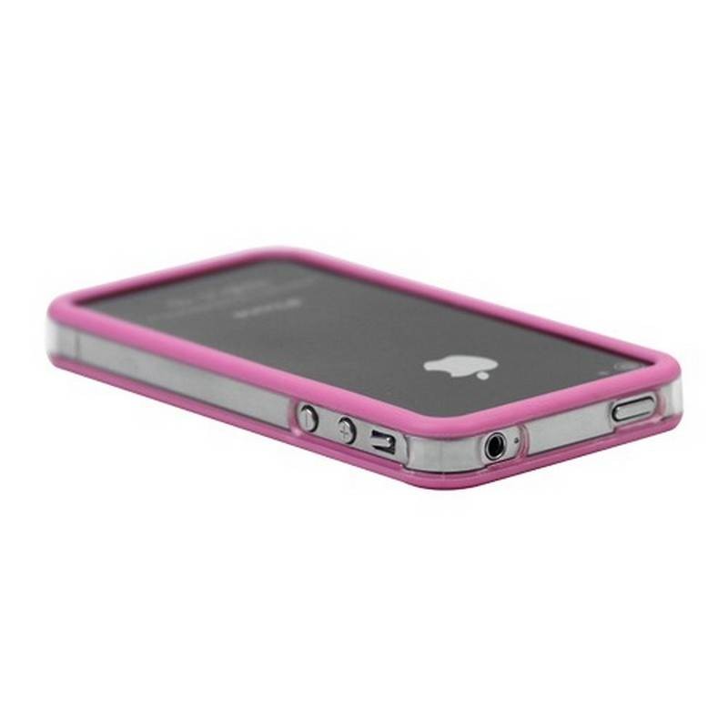 Bumper iPHONE 4/S ROSA con TRANSPARENTE