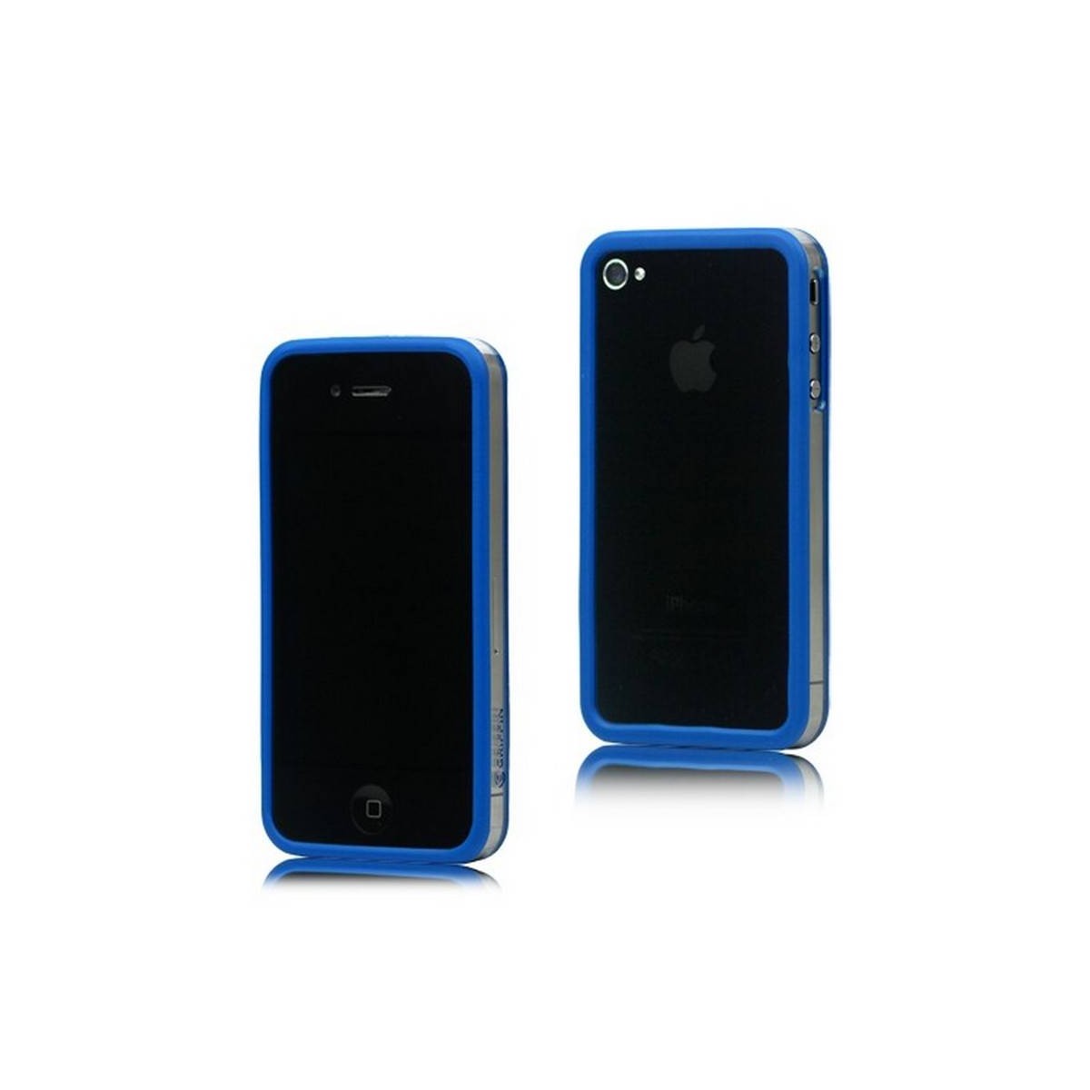 Bumper iPHONE 4/S AZUL con TRANSPARENTE