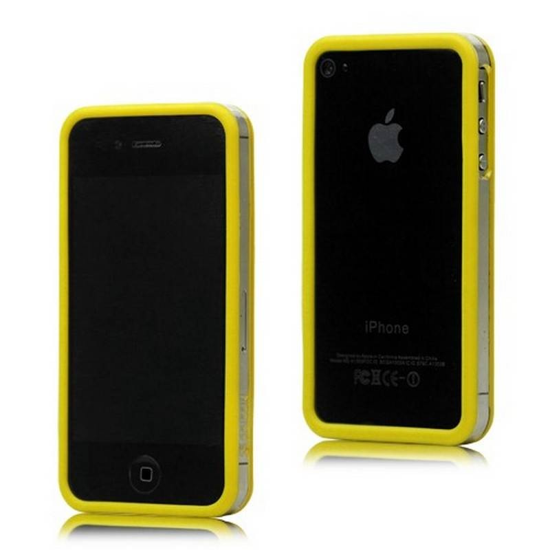 Bumper iPHONE 4/S AMARILLO con TRANSPARENTE