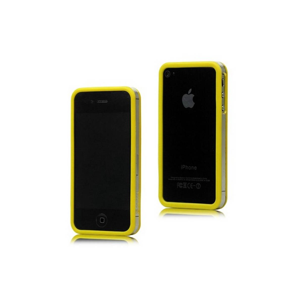 Bumper iPHONE 4/S AMARILLO con TRANSPARENTE