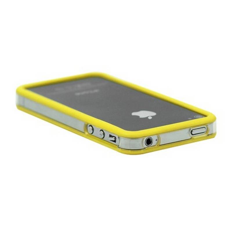 Bumper iPHONE 4/S AMARILLO con TRANSPARENTE