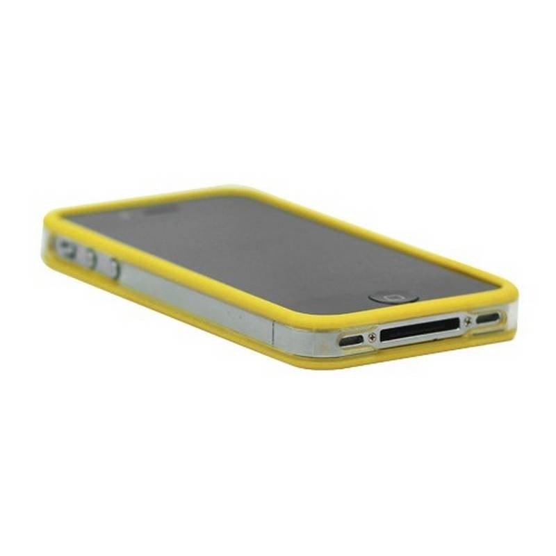 Bumper iPHONE 4/S AMARILLO con TRANSPARENTE