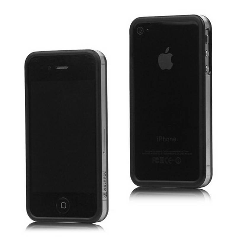 Bumper iPHONE 4/S NEGRO con TRANSPARENTE