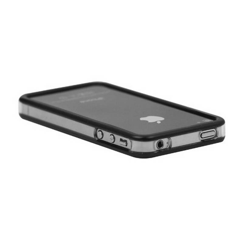 Bumper iphone 4/S negro con transparente 