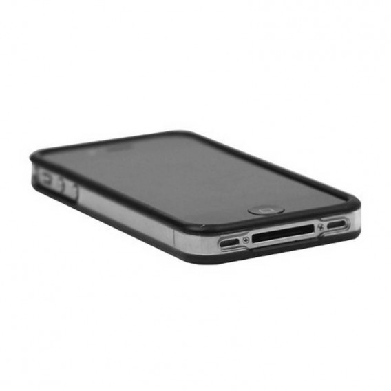 Bumper iphone 4/S preto com transparente 