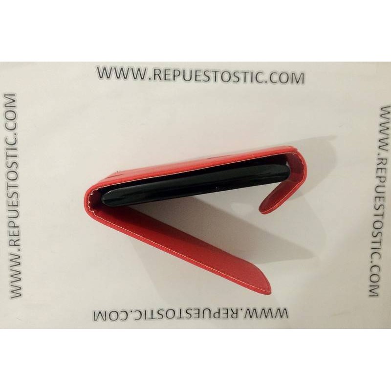 FUNDA PARA Sony Ericsson MT15i - CUERO ROJO
