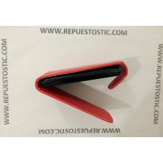 FUNDA PARA Sony Ericsson MT15i - CUERO ROJO