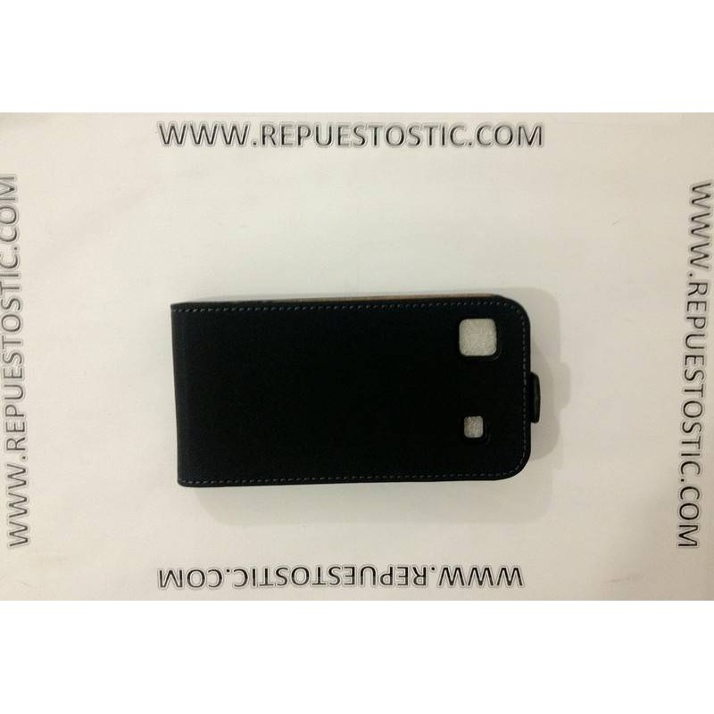 FUNDA PARA SAMSUNG I9003 - CUERO PRETO