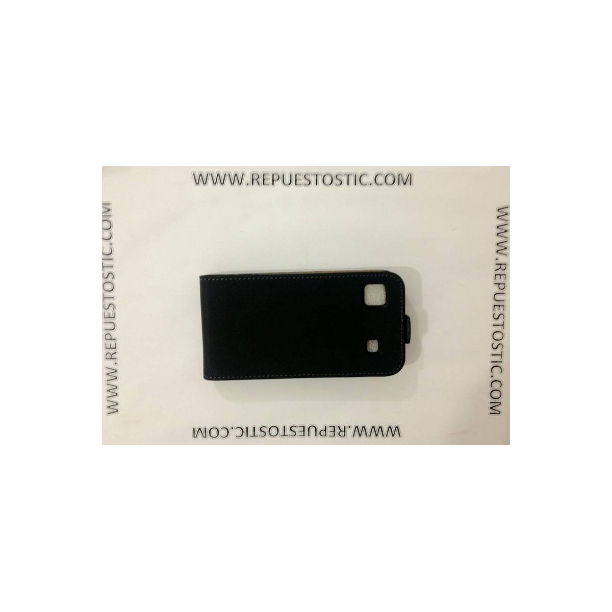 FUNDA PARA SAMSUNG I9003 - CUERO PRETO