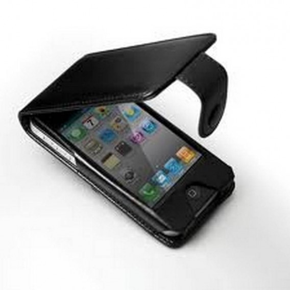 Funda Bateria com tapa 2200 mAh par iphone 4/4S, PRETA