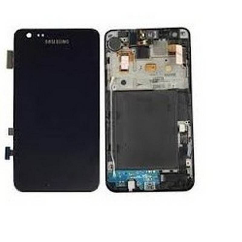 PANTALLA completa con marco SAMSUNG GALAXY I9100, S2 NEGRA