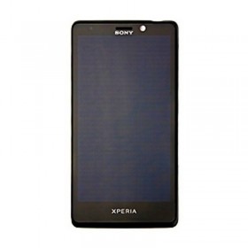 Ecrã Original Completa: lcd + táctil + carcaça frontal Sony Xperia T LT30p