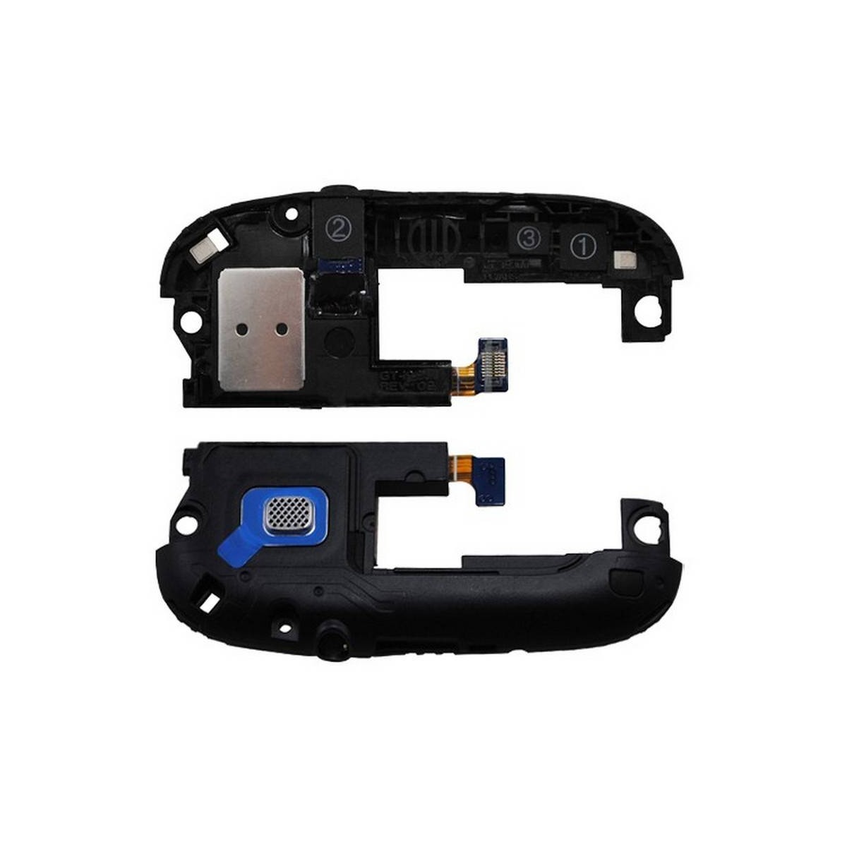 Modulo de antena preto com altavoz polifonico/Buzzer e conetor de fone de ouvidoes para Samsung i9300 Galaxy S3, SIII