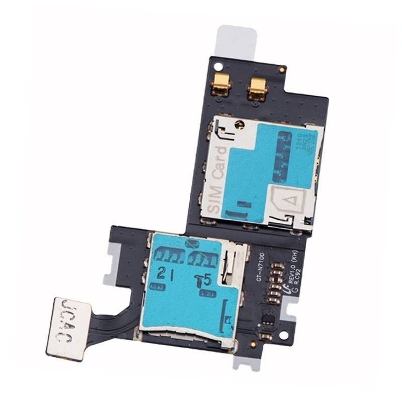 Flex lector sim, tarjeta memoria, Samsung Note II n7100
