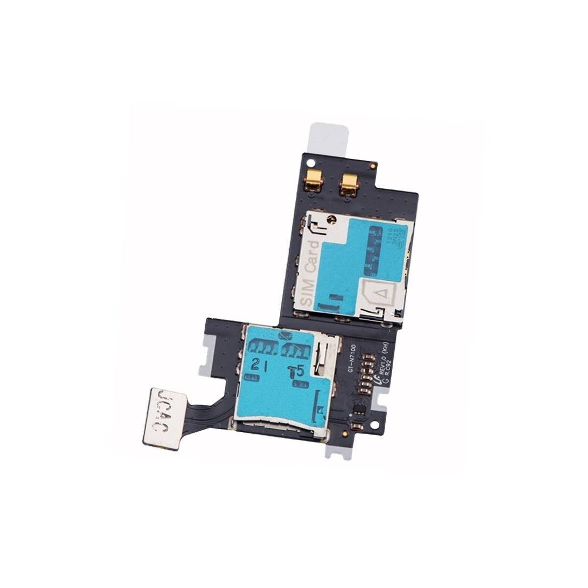 Flex lector sim, tarjeta memoria, Samsung Note II n7100