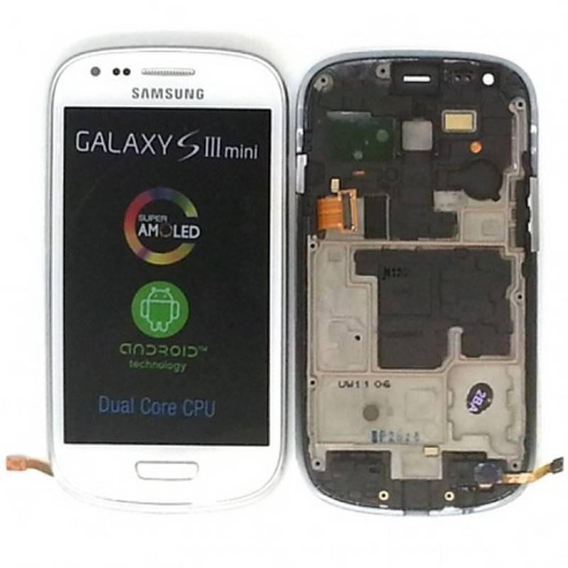Ecrã Completa (Display + Tactil) para Samsung Galaxy S3 Mini, I8190 BLANCA