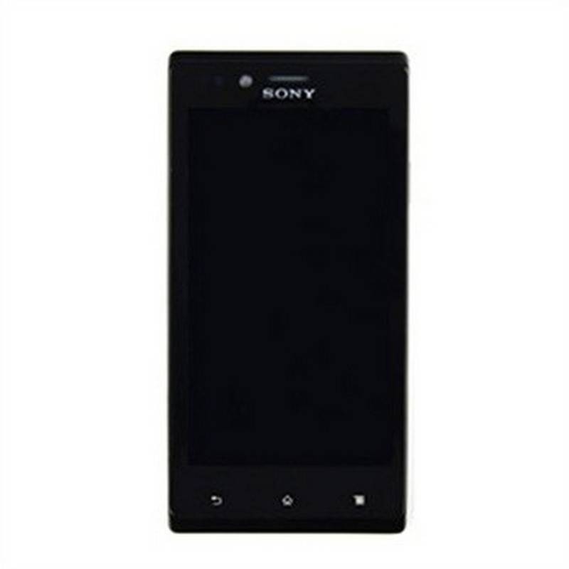 Pantalla completa negra para Sony Xperia J ST26i/ST26a