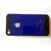 tapa iphone 4 azul con Negro