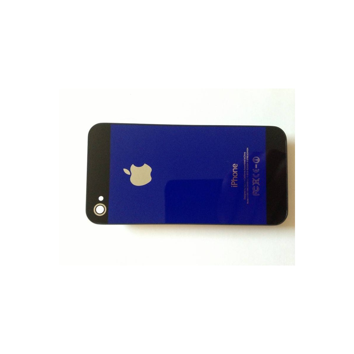 tapa iphone 4 azul com megro