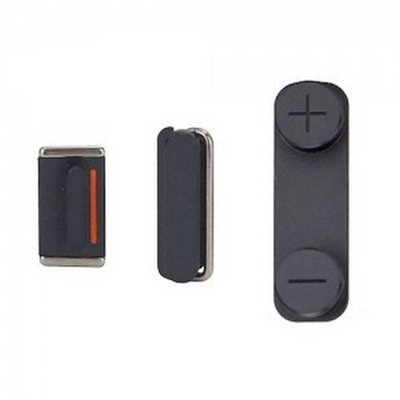 Kit Botones iPhone 5- Negro