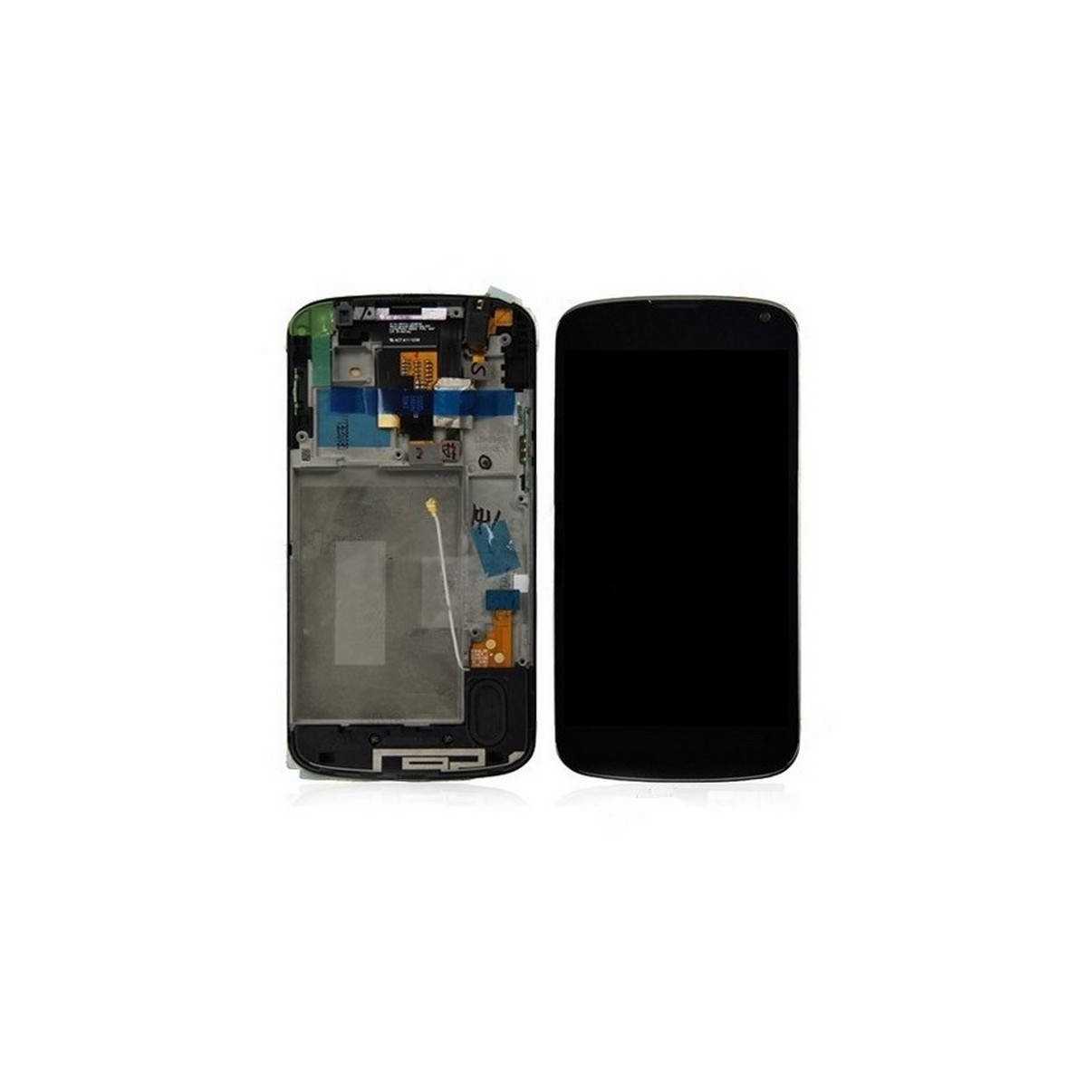 Ecrã Completa para LG Nexus 4 E960 em cor Preta com marco