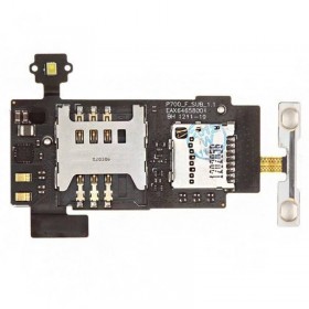  Leitor SIM e MicroSD Original LG Optimus L7, P700
