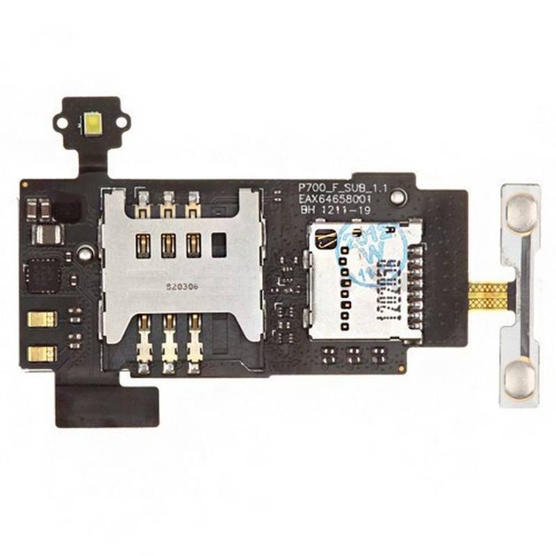  Lector SIM y MicroSD Original LG Optimus L7, P700
