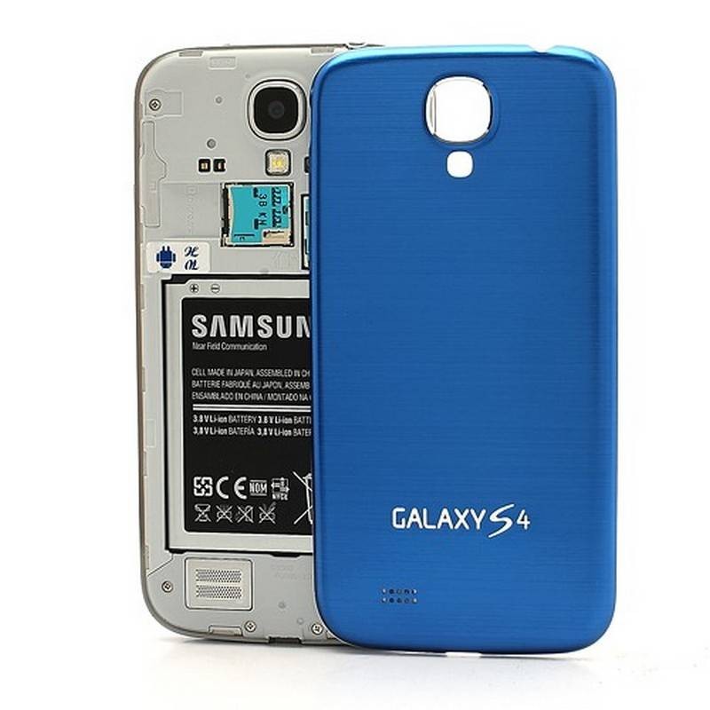 TAPA METALICA COLOR AZUL SAMSUNGALAXY S4 I9500