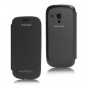 FUNDA CON TAPA SAMSUNG GALAXY S3 MINI I8190 NEGRA