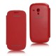 FUNDA CON TAPA SAMSUNG GALAXY S3 MINI I8190 ROJO