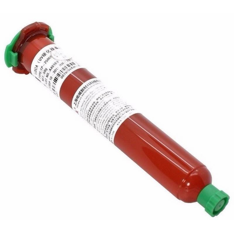 Pegamento, gel Ultravioleta LOCA UV Tipo 2500F para pegar el Digitalizador, Pantalla táctil 50g