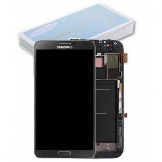  PANTALLA LCD PARA SAMSUNG GALAXY NOTE 3 N9005 GRIS ORIGINAL 
