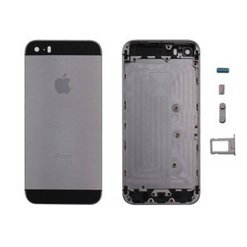 tapa carcasa trasera para iphone 5s color Negro