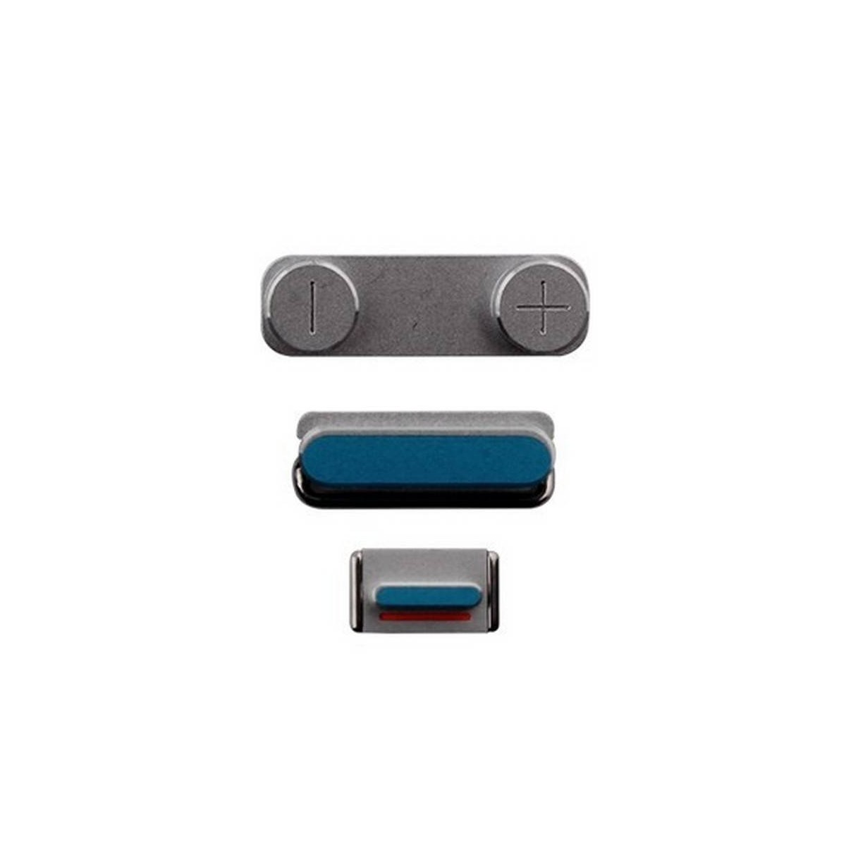 conjunto de botões iphone 5s cor plata