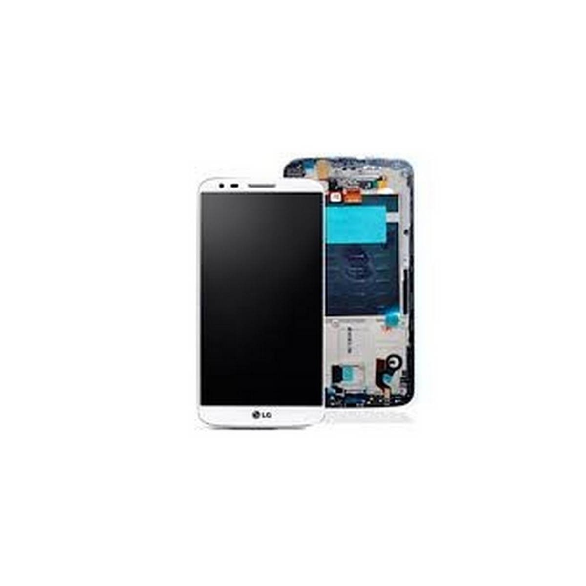 Pantalla completa para lg Optimus G2 D802 E940 con marco color blanca