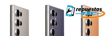 Pantalla original Samsung Galaxy S24 Ultra S928 Service Pack Gris Titanio (Titanium Grey)/ Violeta/ Naranja