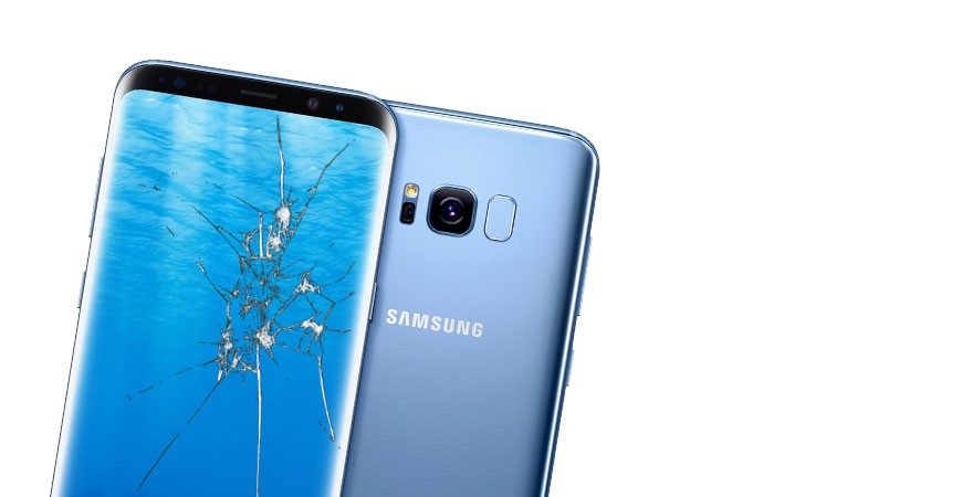Samsung Galaxy S7, S8 and S9 screen glass replacement